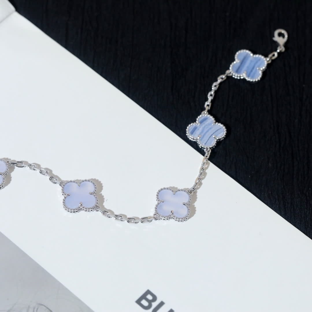 Van Cleef & Arpels Alhambra Blue Opal Bracelet